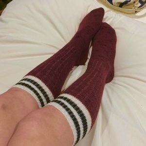 Knee-high boot socks